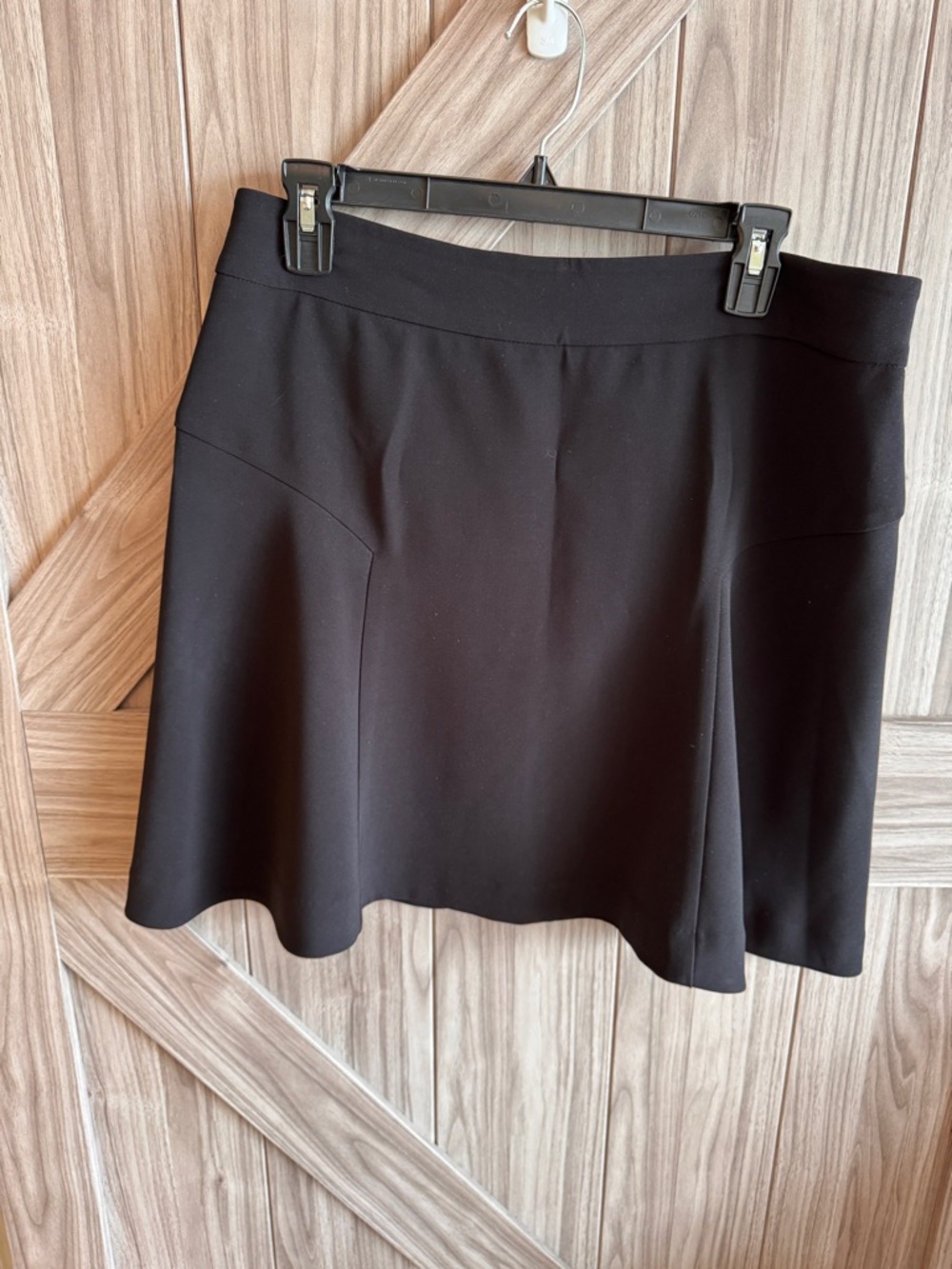 Express Black A-Line Mini Skirt